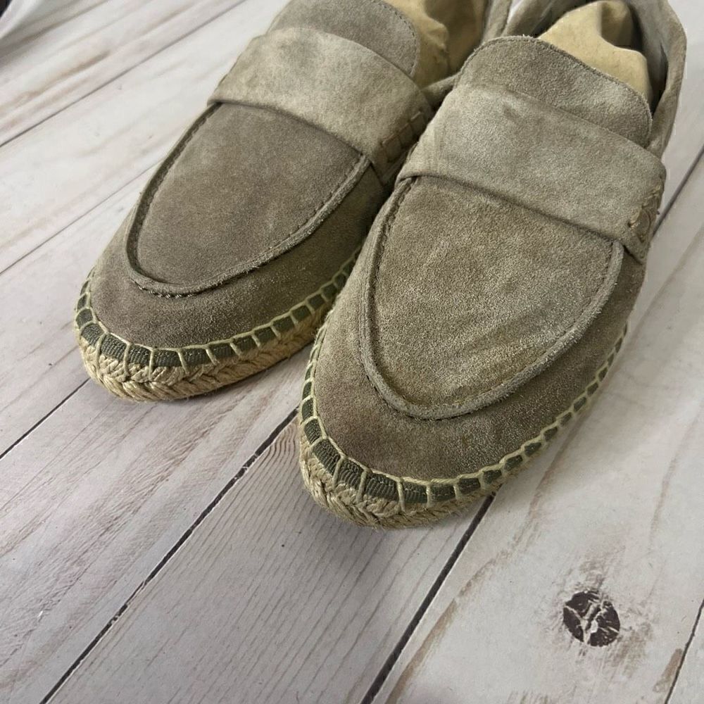 ViNCE Taupe Suede Espadrilles Shoes - Picture 4 of 8